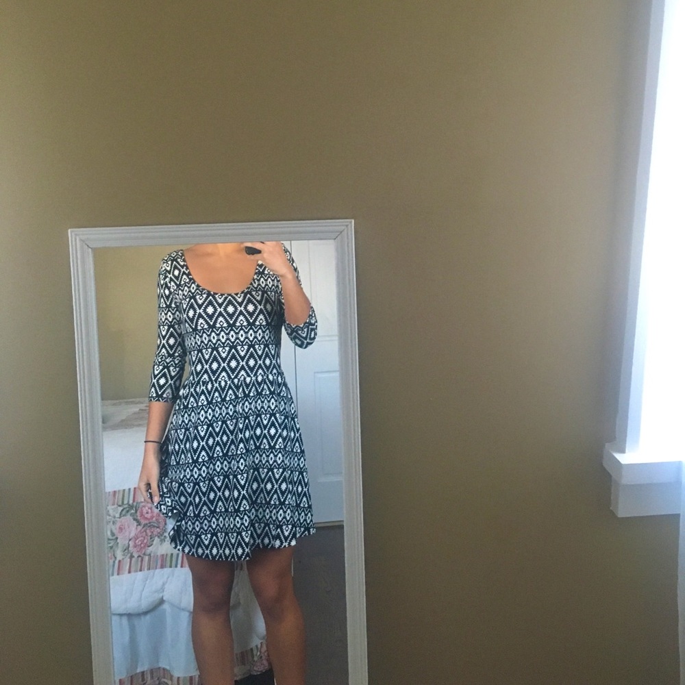 A tribal print dress